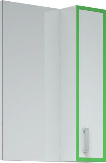 Зеркало-шкаф Corozo Спектр 50см белый/зелёный SD-00000685